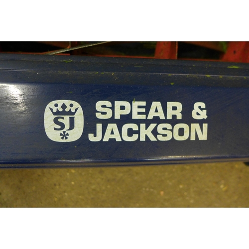 5176 - A Spear & Jackson push cylinder lawn mower with collector