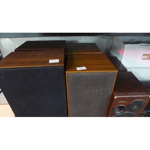 5094 - Three pairs of various speakers including Sharp and Technics