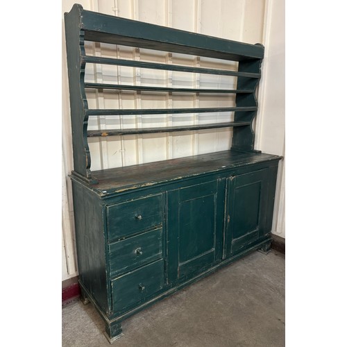 162 - A 19th Century French painted pine dresser