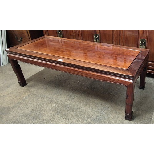 205 - A Chinese hardwood rectangular coffee table