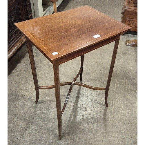 227 - An Edward VII inlaid mahogany occasional table