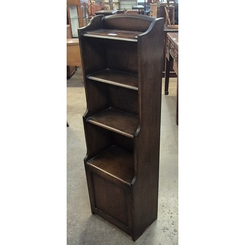 232 - An oak open bookcase