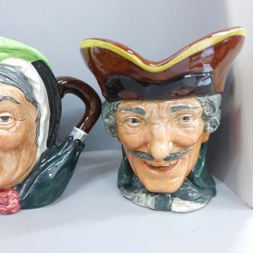 2006 - Five Royal Doulton character jugs including George Washington