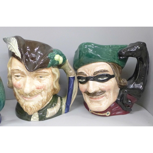 2008 - Five Royal Doulton character jugs including Old Salt