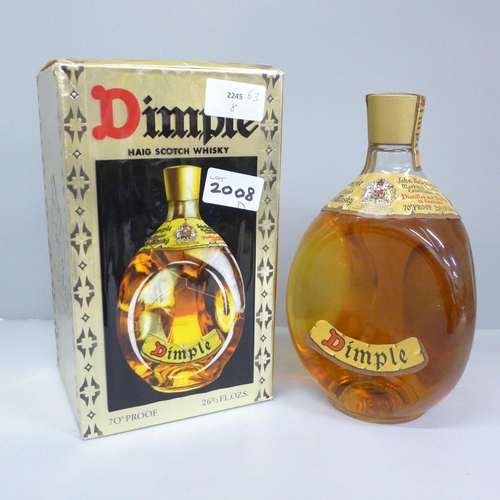 2008D - A bottle of Haig Dimple Scotch Whisky, boxed