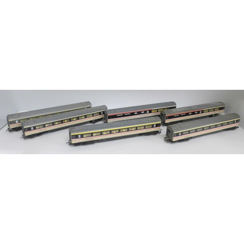 2022 - Six Hornby OO gauge Inter-City 125 coaches including Restaurant Buffet