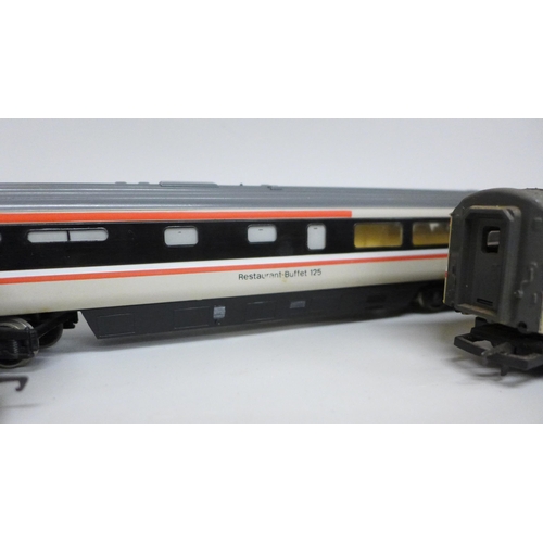 2022 - Six Hornby OO gauge Inter-City 125 coaches including Restaurant Buffet