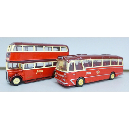 2024 - An Exclusive First Editions twin Barton Bus pack, both the buses and packaging with spelling errors;... 