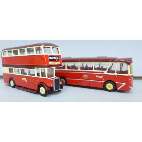 2024 - An Exclusive First Editions twin Barton Bus pack, both the buses and packaging with spelling errors;... 