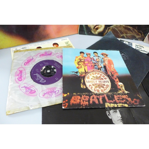 2059 - The Beatles Mono LP records (For Sale, Rubber Soul, With The Beatles, Please Please Me), mono EPs (A... 