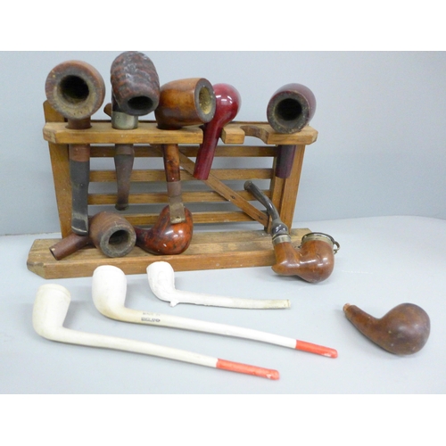 2072 - A collection of pipes and a pipe rack