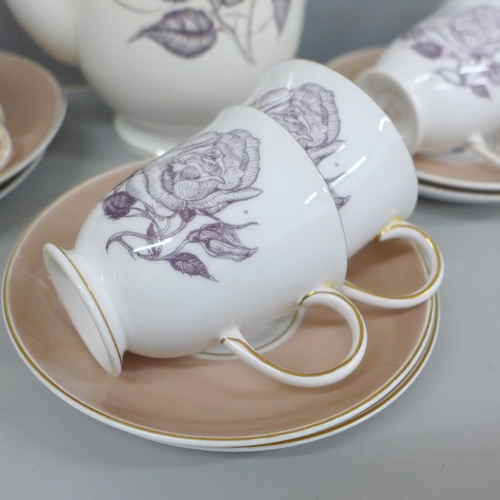 2076 - A Susie Cooper Sepia Rose 913 coffee service **PLEASE NOTE THIS LOT IS NOT ELIGIBLE FOR IN-HOUSE POS... 