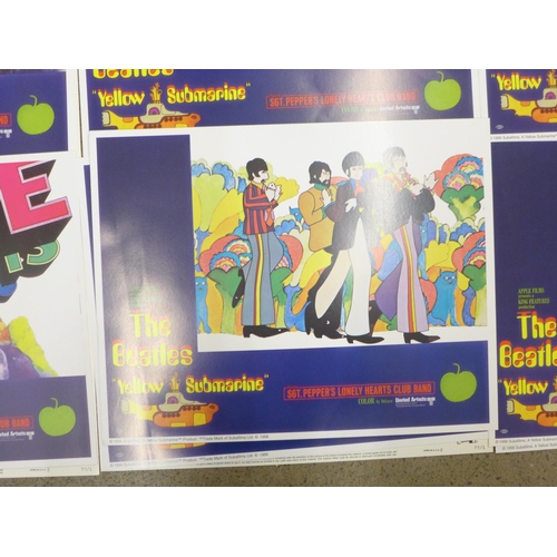 2079 - The Beatles; later print lobby cards including Yellow Submarine and All This and World War II (14)