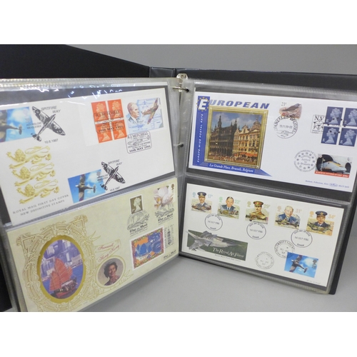 2082 - Stamps; an album of Great Britain covers, usually first day covers with additional related stamps or... 