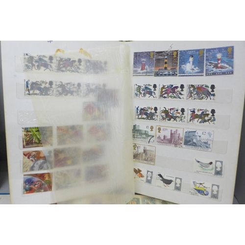 2087 - Four albums of worldwide stamps including Canada, Great Britain, Spain, Switzerland, etc.