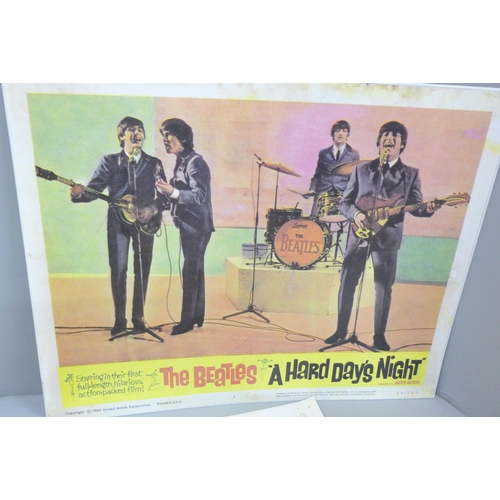 2088 - The Beatles; Hard Day's Night film stills, later print, USA and German, two sets of eight