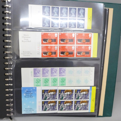 2090 - Stamps; an album of Great Britain booklets, all with cylinder numbers, forty booklets with a face va... 