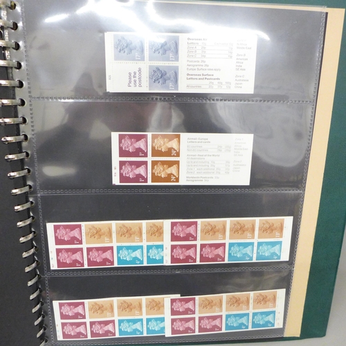 2090 - Stamps; an album of Great Britain booklets, all with cylinder numbers, forty booklets with a face va... 