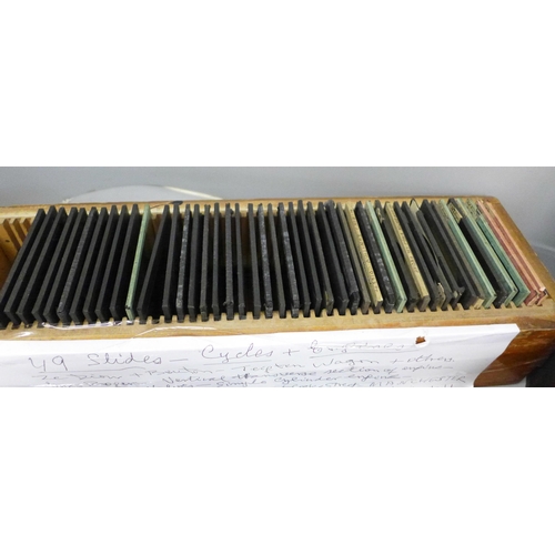 2094 - Two boxes of magic lantern slides