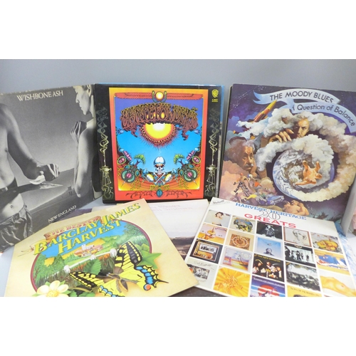 2096 - A collection of 25 LP records, Prog/rock