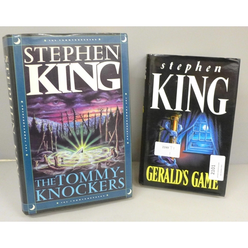 2101 - Two volumes, Stephen King The Tommy-Knockers, Hodder & Stoughton and Gerald's Game, both hardback