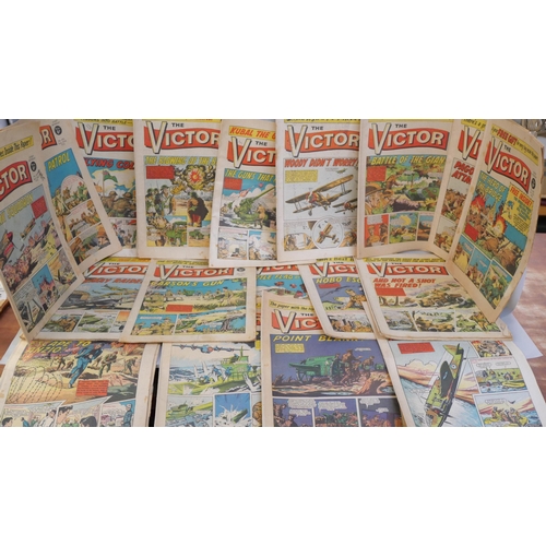 2131 - A box of The Victor Comics, 1960s and 1970s