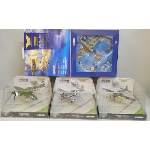 2138 - A Corgi Battle of Britain The Aviation Archive Messerschmitt Bf-109E, together with three other Corg... 