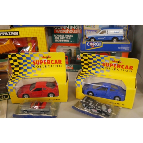 2275 - A collection of model vehicles, all boxed including Britains Autoway, Matchbox, Corgi Interstate Cri... 