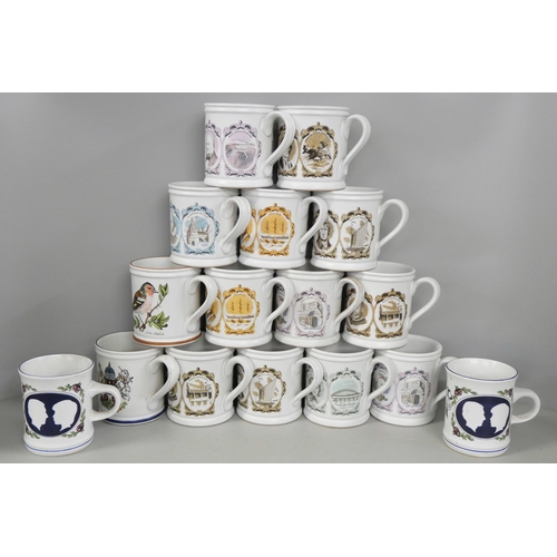 2278 - A collection of Denby mugs, Royalty related and UK Places of Interest **PLEASE NOTE THIS LOT IS NOT ... 