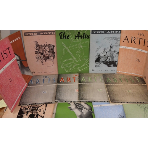 2283 - The Artist publications, 1931 to 1950s, over 80 in total **PLEASE NOTE THIS LOT IS NOT ELIGIBLE FOR ... 