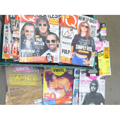 2310 - A box of 55 Q music magazines and nine Long Live Vinyl magazines **PLEASE NOTE THIS LOT IS NOT ELIGI... 