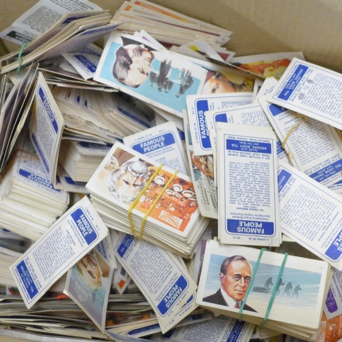 2320 - A large quantity of tea and cigarette cards