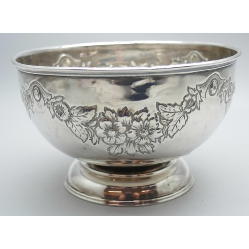 7282 - A silver bowl, Birmingham 1904, 109g, 12.5cm