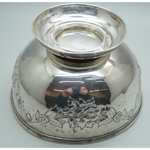 7282 - A silver bowl, Birmingham 1904, 109g, 12.5cm