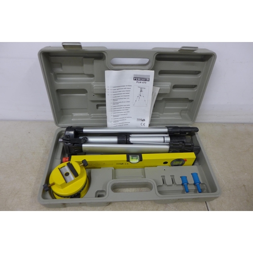 5291 - A Powerfix PLW670 laser level kit in case