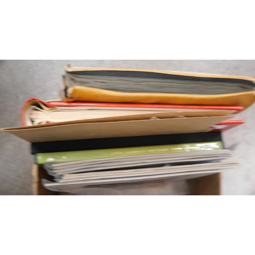 2120 - Stamps; a box of Great Britain stamps, year books, Post Office publicity material, etc.