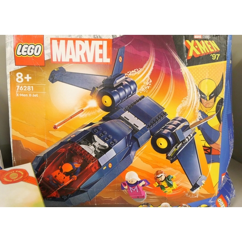2159 - Three Lego sets; limited edition Easter set (sealed), Super Mario Starter Course (sealed) and X-Men ... 