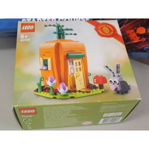2159 - Three Lego sets; limited edition Easter set (sealed), Super Mario Starter Course (sealed) and X-Men ... 