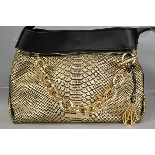 2164 - An Amanda Wakeley shoulder bag, reptile skin effect