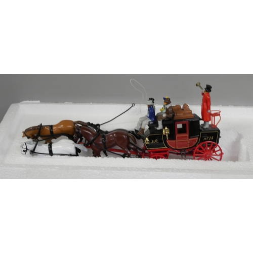 2336 - Three Matchbox Models of Yesteryear, 1936 Leyland Fire Engine, 1820 Passenger Coach & Horses and a S... 