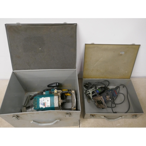 5038A - A Ryobi TR-50 240v router and a Makita 3612BR 110v ½