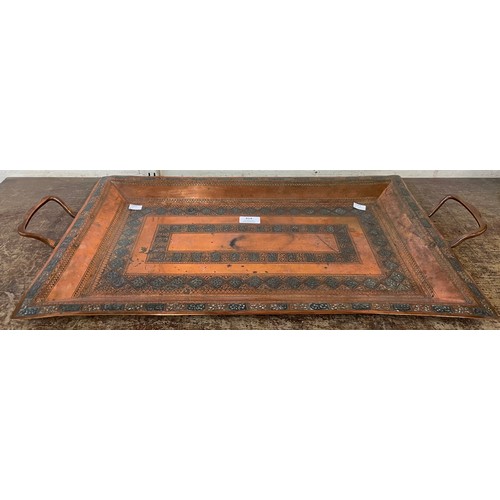 414 - An Islamic copper tray