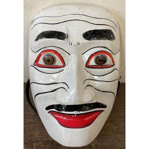 415 - A collection of handmade Native American and North American masks