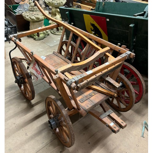 365 - A French fruitwood cart