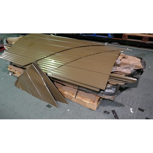 6282 - Yardistry 12X12Ft Gazebo Wooden With Aluminium Roof (Incomplete) original RRP £1299.99 *This lot is ... 