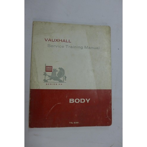 5229 - A box of vintage Vauxhall service manuals