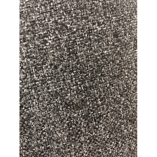 3059 - A dark static grey upholstered two seater sofa