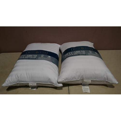 6340 - Two Hotel Grand Down Jumbo Pillows (341-454) *This lot is subject to Vat