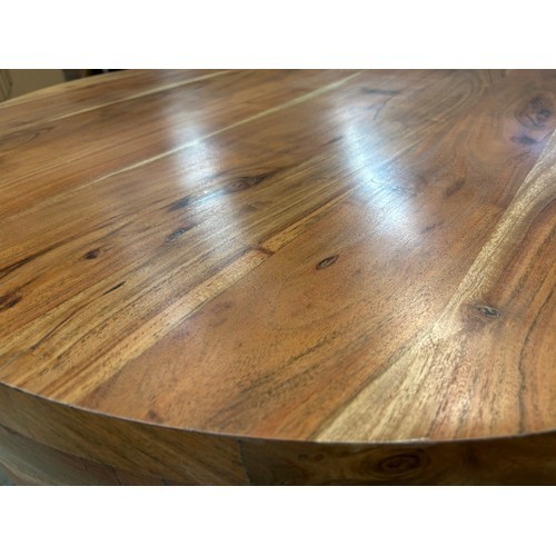 3125 - An acacia wood coffee table * This lot is subject to Vat