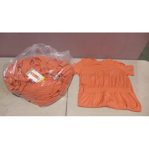 6254 - Mondetta dresses with elasticated waist x 10 in Orange. Various sizes with tags (338-23) *This lot i... 